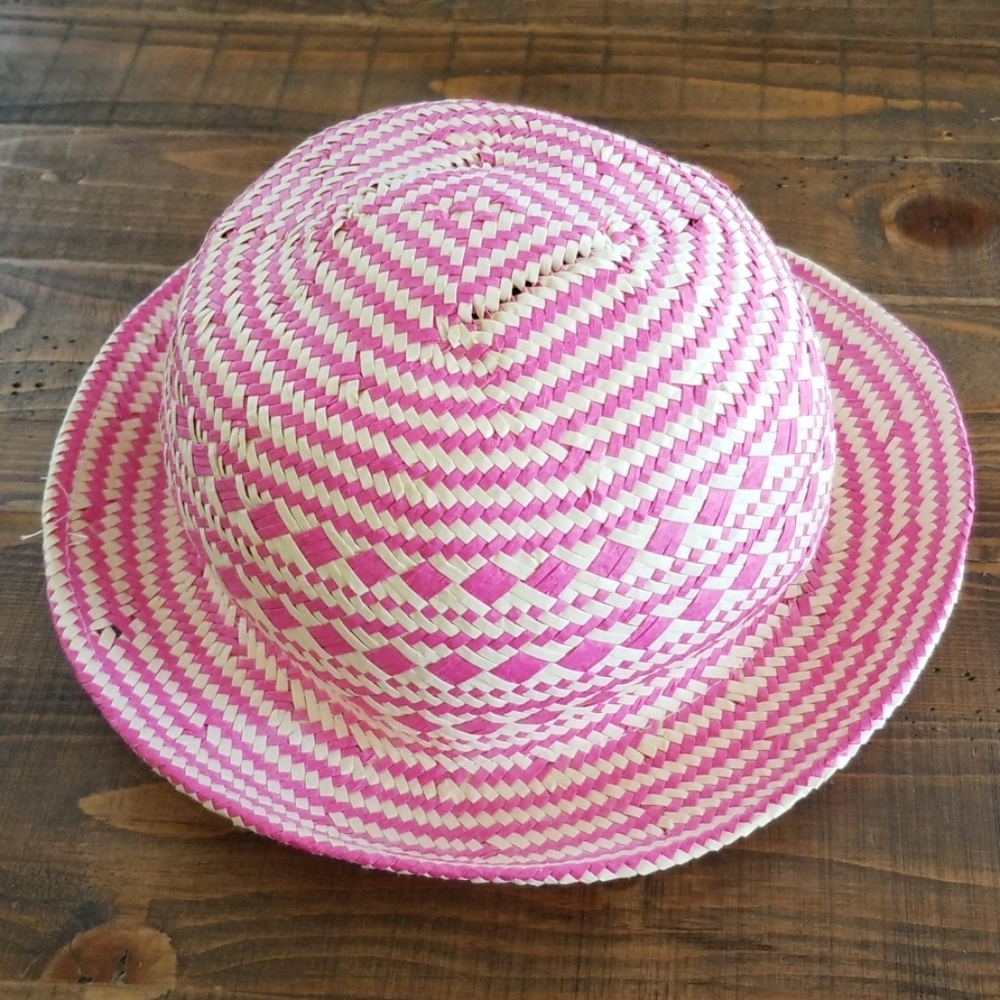 Pink and Beige 100% Paper Hat